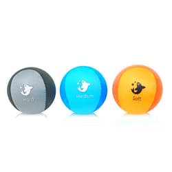Serenilite Hand Therapy Exercise Stress Ball Bundle - Tri-Density Stress Balls & Grip Strengthening - Therapeutic Hand Mobility & Restoration Orange, Blue, Gray