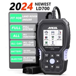 ANCEL LD700 All Systems Diagnostic Scan Tool fit for Land Rover Jaguar, Full Functions OBD2 Scanner with Car Battery Registration, Oil Reset, Check Engine, ABS, Airbag, OBDII Code Reader fit for JLR