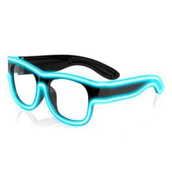Ainiv Wireless Light Up Glasses 3 Modes LED Luminous Glasses Glow in the Dark for Parties, DJ, EDM, Halloween, Christmas