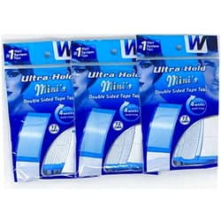Ultrahold Ultra Hold Mini Tabs Tape 3 Packs of 72 = 216 tabs (Package May Vary)