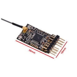 AGFRC 2.4Ghz 4CH RC Receiver Compatible with Futaba FASST for Fixed Wing Aircraft RC Car Remote Receiver (RFSS04F)