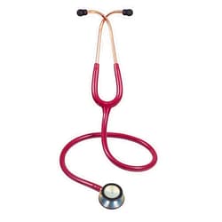 Scienlodic Double-Sided Stethoscope with Ear Tips, Professional Stethoscope for Doctor Nurse Clinical Student Use, Customized Gold-Plated High-end - Wine
