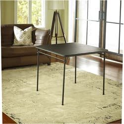 Cosco 14-619-BLK1 Black Square Folding Table 34