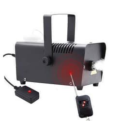 ATDAWN Halloween Fog Machine, Professional Wireless Remote Control Portable Smoke Machine for Holidays Parties Weddings - Quick Generation of Huge Fog 1500 CFM, with Fuse Protection - Metal Black