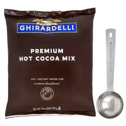 Ghirardelli Chocolate - Premium Hot Cocoa 2 lb pouch with Ghirardelli Stamped Barista Spoon