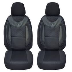 BREMER SITZBEZÜGE Custom Car Seat Covers Compatible with VW Crafter Gen. 2 Driver & Passenger Set from 2017 / Car Seat Covers, Protective Cover Set, Car Seat Covers, Pack of 2, in Black (G102)