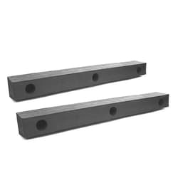 UrMarketOutlet 2X Morgan MOR076263 Reinforced Rubber Square Rectangular 3 Hole 24
