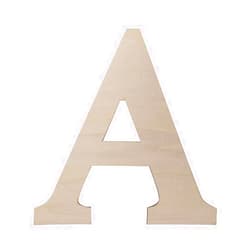 Focal20 Wooden Greek Letters, Unfinished 11 Inch Alphabet for DIY Crafts, Wood Letters Wooden Alphabets Letter Craft Pieces for DIY Display Decor (A) 12 Inch