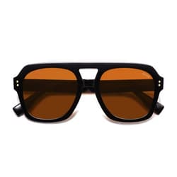SOJOS Retro Thick Polarized Aviator Sunglasses for Women Men, Large Trendy Bold Square Pilot Shades SJ2385