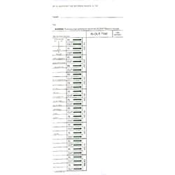 Acroprint Time Recorder Weekly Time Cards, for Use with: Acroprint ATR240, ATR360 (1000 Pack)