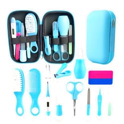 Qunlions life Baby Grooming Kit, Infant Safety Care Set with Hair Brush Comb Nail Clipper Nasal Aspirator,Baby Essentials Kit for Newborn Girls Boys