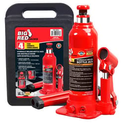 BIG RED Torin T90413 Big Red Hydraulic Bottle Jack with Carrying Case, 4 Ton (8,000 lb) Capacity