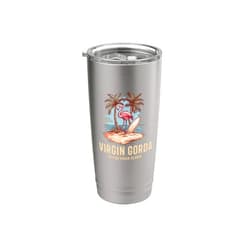 Virgin Gorda B.V.I British Virgin Islands Reminde Virgin Gorda B.V.I British Virgin Islands Souvenir Vacation Stainless Steel Insulated Tumbler