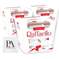 Purpalia Ferrero Rocher Raffaello, Bulk 3 Pack, 45 Count total, Individually Wrapped, Premium Gourmet White Almond, Cream And Coconut, Gift Box, 5.3 Oz Each (Purpalia Packaging) (3)