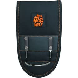 WOLF Industrial Products WOLF WTH2101 Heavy-Duty Ballistic Steel Loop Hammer Holder | 3’’ Work Tool Belt Tunnel | Mallet Rock Pick Holster | Durable Lightweight | Construction Contractor Bricklayer Mining Maintenance Handyman