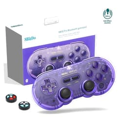 8Bitdo SN30 Pro Wireless Bluetooth Controller (Hall Effect Joystick Update) with Rumble Vibration USB-C Cable Gamepad Compatible with Switch/Switch 2,Windows, Mac OS, Android, Steam (Crystal Purple)