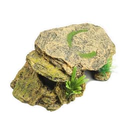 IBWell Leopard Gecko Hide Small Reptile Hides Resin Mini Reptile Basking Rock Humid Hide Turtle Cave Lizard Hide Reptile & Amphibian Habitat DÉCor