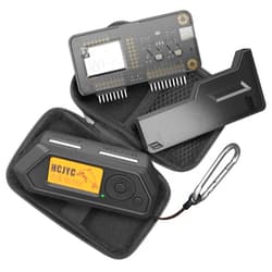 HCJYC 4 in 1 Protective Case for Flipper Zero Device and Wi-Fi Dev Board V1 ESP32-S2, Cover Set Accessories for Flipper Zero WiFi Dev Board - Black