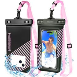 Smartlle Floating waterproof phone pouch bag, IPX8 floatable cell phone water protector case pouch 1PC w/Adjustable Neck Lanyard, for iPhone 15 14 13 Pro Max 12 11, for Galaxy S24 S23 Ultra 7
