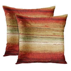 Emvency Set of 2 Throw Pillow Cover Western Tribal Geometric Brown Southwest Decorative Pillow Case Home Decor Square 18 x 18 Inch Pillowcase