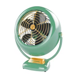 Vornado VFAN Vintage Air Circulator Fan, 3 Speeds, Metal Construction, Adjustable Airflow, Green