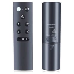 WDZP Remote for All WiZ Connected Products - Turn Lights On or Off, Brighten or Dim The Room - Control with WiZ Connected App or Voice Assistant - No Hub Required - Black