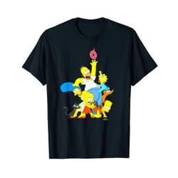 The Simpsons Family Donut Reach T-Shirt