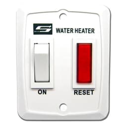Suburban Single Water Heater ON/OFF Wall Switch - RV Interior Wall Mount On/Off Switch for Control & Operation of Suburban Models D, DE & DEM Tank or Tankless Water Heaters, White (234589)