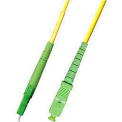 Ultra Spec Cables 3M Singlemode Simplex Fiber Optic Cable (9/125) - LC/APC to SC/APC