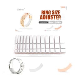 ELETIUO Ring Size Adjuster Loose Rings Invisible Reducer Jewelry Guard Sizer Tightener, Fitter, Reducer for Wide Rings, Multiple Resizer & 3 Colors, 6 Sheets /234 Pcs