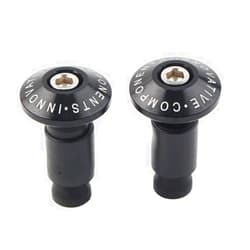GZYF CNC 7/8'' Motorcycle Handle Bar Ends Hand Grips Plug Cap Slider Aluminum Universal for Yamaha for Harley for HONDA Touring Dirt Bike Choppers Custom, Black