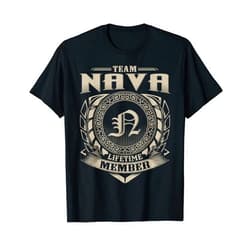 Funny Classic NAVA Family Vintage Tee Gift Team NAVA Lifetime Member Surname NAVA Family Name Vintage T-Shirt