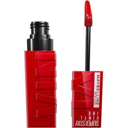 Maybelline Super Stay Vinyl Ink Longwear No-Budge Liquid Lipcolor Makeup, Highly Pigmented Color and Instant Shine, Lippy, Cranberry Red Lipstick, 0.14 fl oz, 1 Count