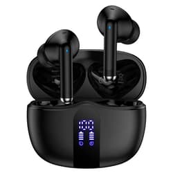 Ououdee Samsung Wireless Earbud Sports Bluetooth 5.3 Headphones for Galaxy A17 A16 A15 S25 Ultra S24 S23 S22,60H Playtime Ear Buds with LED Display,Noise Canceling Headset,IPX7 Waterproof Earphones for iPhone