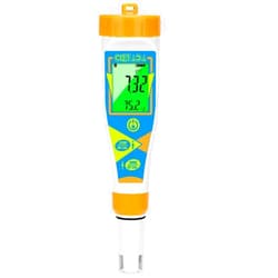 CIZTADA pH Meter for Water Digital EC and PPM Meter for Hydroponics Nutrient 4 in 1 pH EC TDS Temperature Tester with Large Display for Indoor Plant Grow DWC Setup Aeroponic Pool Aquarium