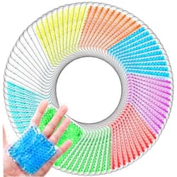 TrelaCo 120 Pack Small Gel Ice Packs for Injuries, 4 x 4 Inch, Reusable Soft Cold Packs Bulk, Boo Boo Ice Packs Hot Cold Compress for Pain Relief, Wisdom Teeth, Breast, Tired Eyes, Face, Headache