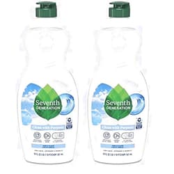 Seventh Generation Liquid Dish Soap, Free & Clear, Gentle on Sensitive Skin, 19 Fl Oz (Pack of 2)