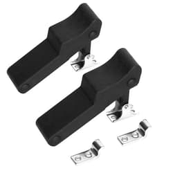 ADrivWell 2pcs Flexible Soft Black Rubber Draw Latch Over Center thermoplastic elastomer Boat Latch with Concealed Keeper for Cooler, Boat Compartment,Cargo Box