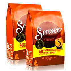 Senseo Strong Coffee Pods - 48-Count, Bold Dark Roast for a Rich Morning Brew - Compatible with Senseo Coffee Machines, Convenient Single-Serve Pods | Indulge in Intense Aroma and Full-Bodied Flavor