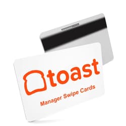 Pos-Depot.com 25 Toast POS Manager Swipe Cards + 1 Credit Card Reader Cleaning Cards.