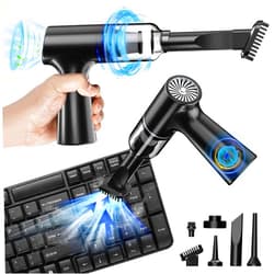 IFTHFOUR Computer Vacuum Cleaner-Compressed Air Duster-Air Blower Powerful 4-in-1-Electric Air Dusters-Replace Compressed Air Cans for PC, Computer, Car -Vacuum Keyboard Cleaner