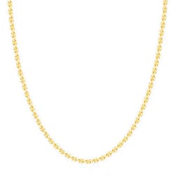 Reoxvo 3mm Chains for Men 14K Gold/Sterling Silver Plated Rope Chain Necklace for Men Gold Necklaces Accessories Jewelry Gifts for Men Women Available in 18-24 Inch