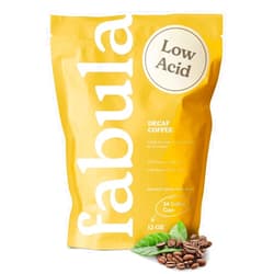 Fabula Coffee Decaf Dark Roast Whole Beans - Organic - Low Acid - Single Origin - Non-GMO - Mold Free - 12 Ounce