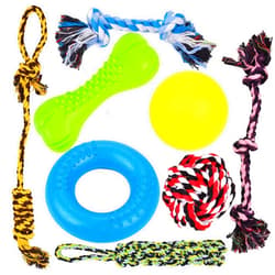 Youngever 8 Durable Dog Chew Toys, Puppy Toys, Dog Rope Toys Value Pack, Puppy Teething Toys for Small and Medium Dogs