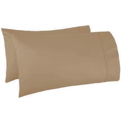 Trendbeddingmart Oversize Pillow Case Pack of 4 Taupe Queen Size Extra Large. Fits Even The Fluffiest Pillows Including The Pancake Pillow. Extra Tall Pillowcase. Luxury 100% Egyptian Cotton. 600TC