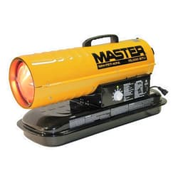 Master MH-75T-KFA Kerosene Forced Air Heater with Thermostat, 75,000 BTU