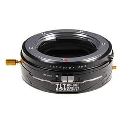 Fotodiox Pro TLT ROKR - Tilt/Shift Lens Mount Adapter Compatible with Minolta Rokkor (SR/MD/MC) SLR Lenses to Sony Alpha E-Mount Mirrorless Camera Body