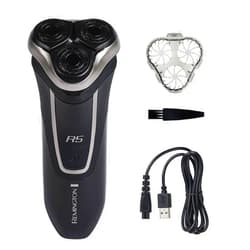 Remington R5 Style Series Rotary Shaver for Men, Smooth Glide for Sensitive Skin Comfort, Waterproof Rechargeable Electric Razor with Graphite Coating and Contour Technology