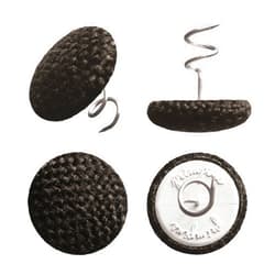 Primpins Long Upholstery Pins - Performance Poly - 4 Colors Available - Fabric Covered Button Twist Pins - Keeps Furniture Covers in Place (Set of 12, Black)