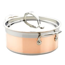 Hestan - CopperBond Collection - 100% Pure Copper Soup Pot, Induction Cooktop Compatible, 3 Quart